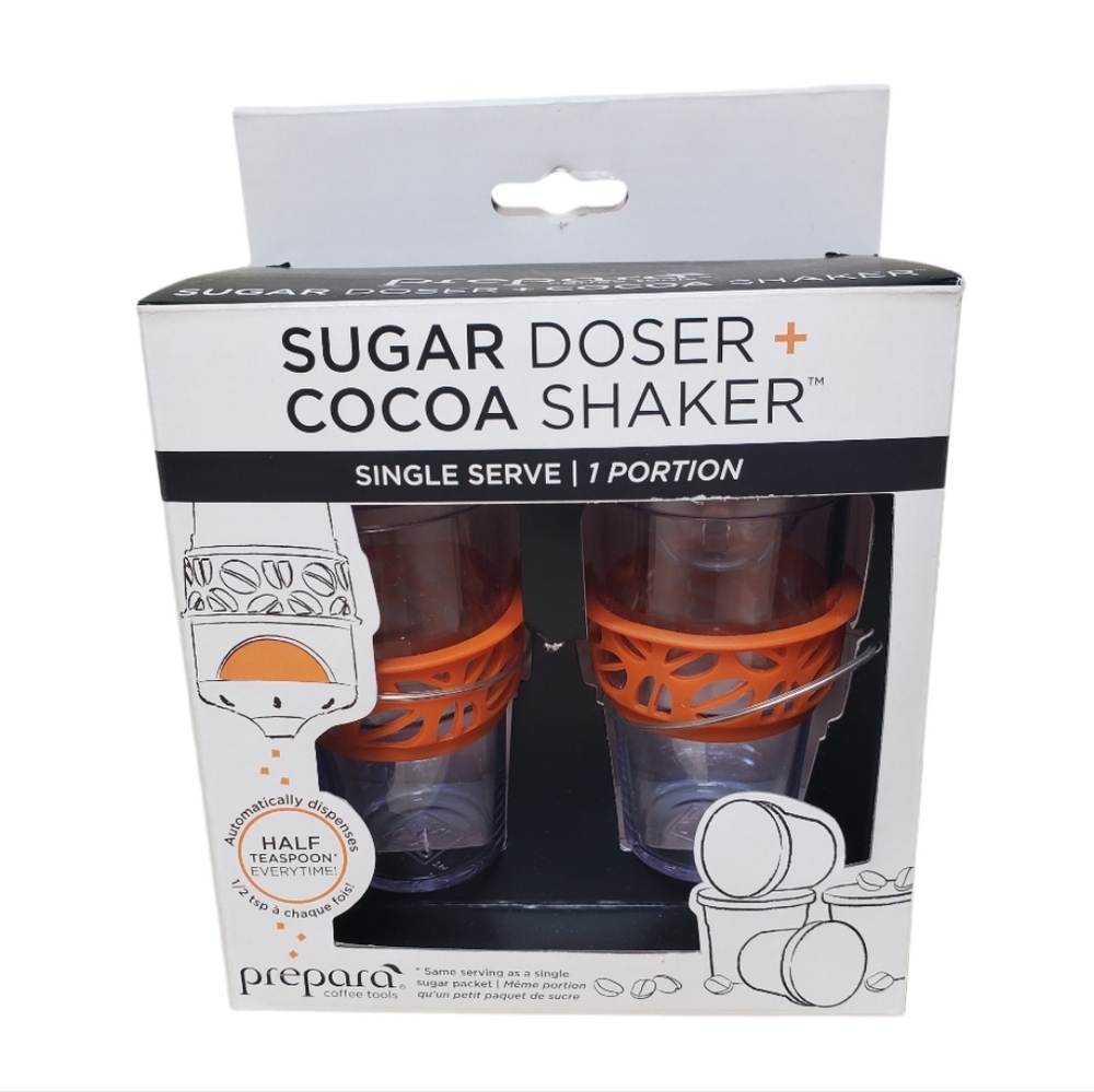 Prepara Coffee Tools Sugar Doser + Cocoa Shaker Dispensing Set
